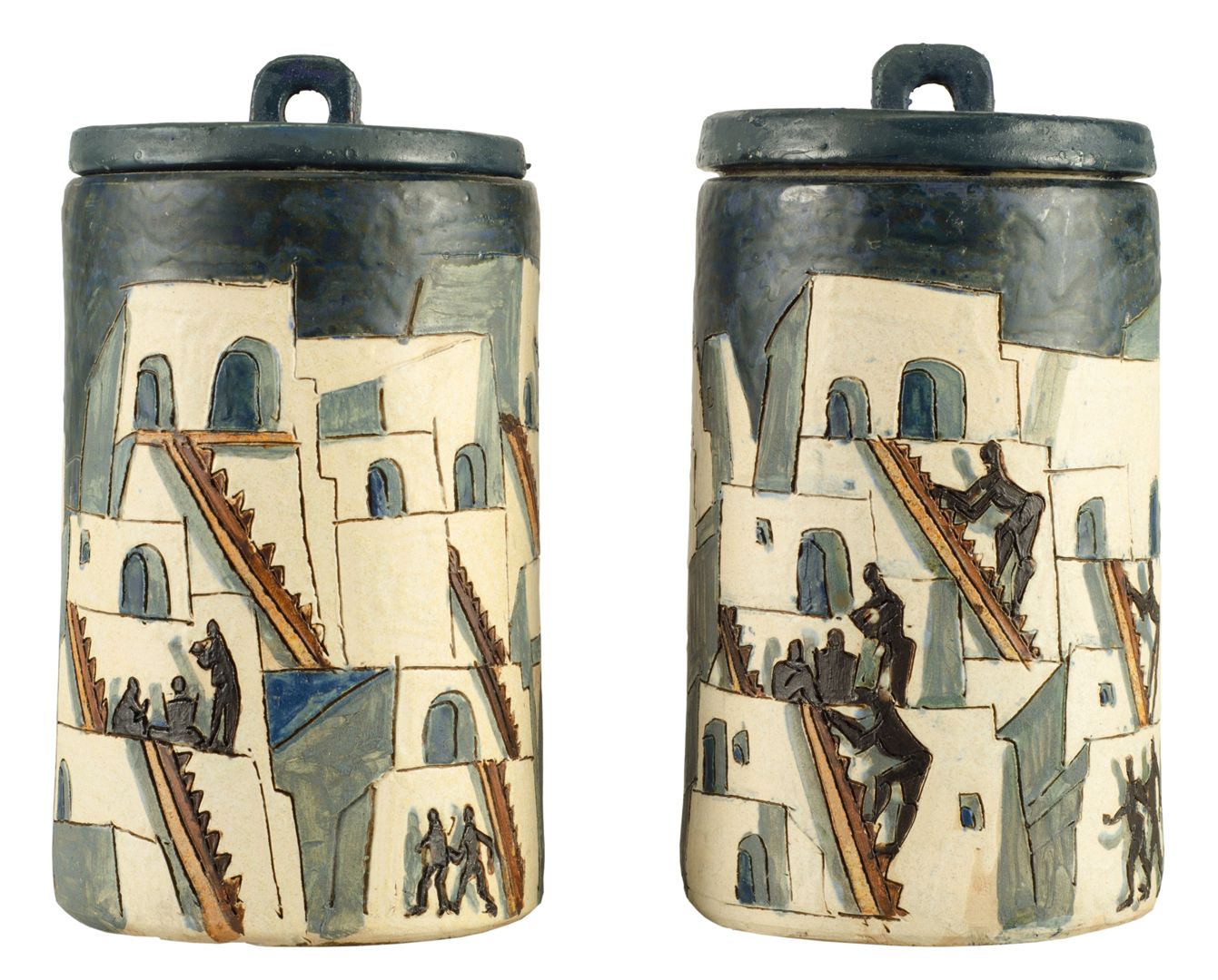 Ceramic cylinder pair 