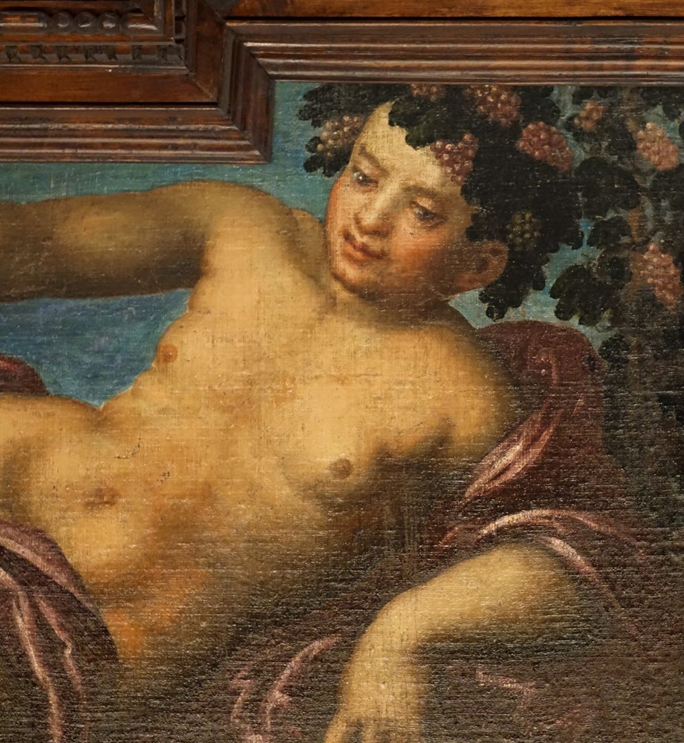 Ceiling of the beautiful room Autumn (Bacchus, god of wine), detailed view