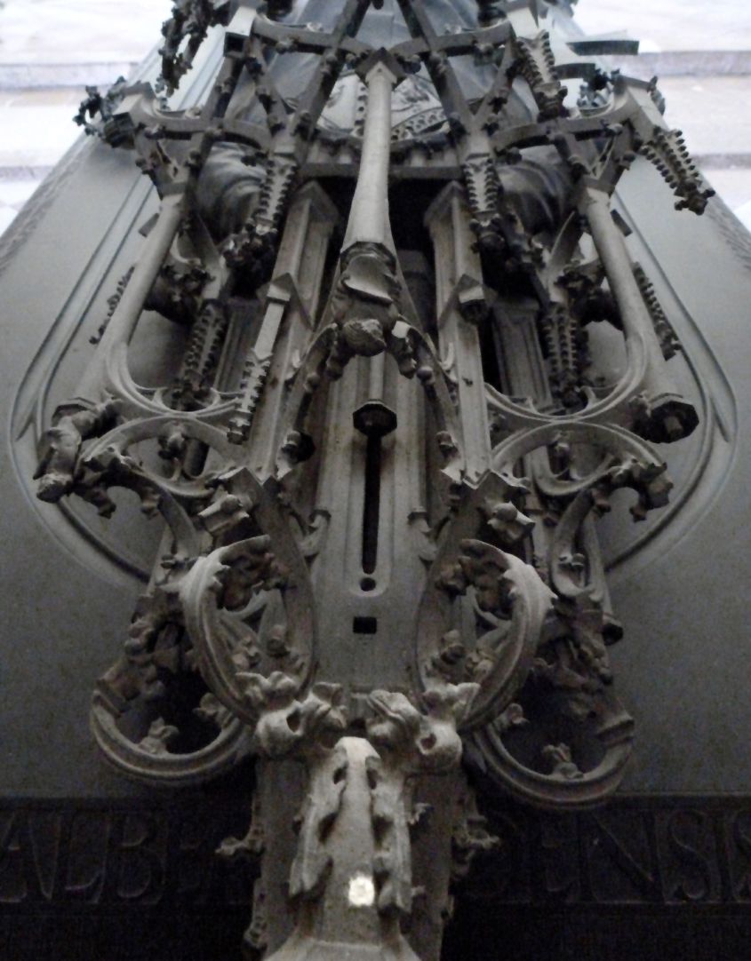 Tomb of the Archbishop Ernest of Saxony Canopy tip from the west