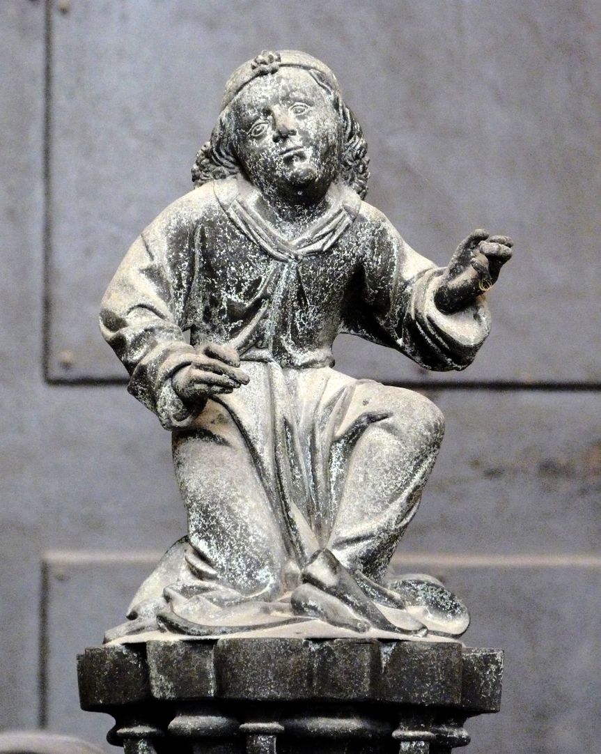 Tomb of the Archbishop Ernest of Saxony Figurine of the Apostle John (with little man)
