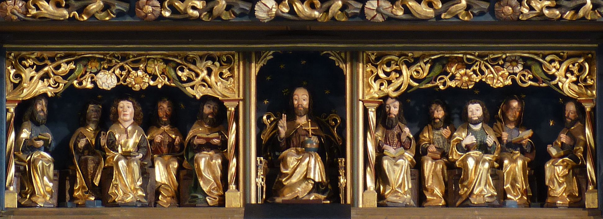 Zwickau high altarpiece Predella, Schnitzwerk, ganz