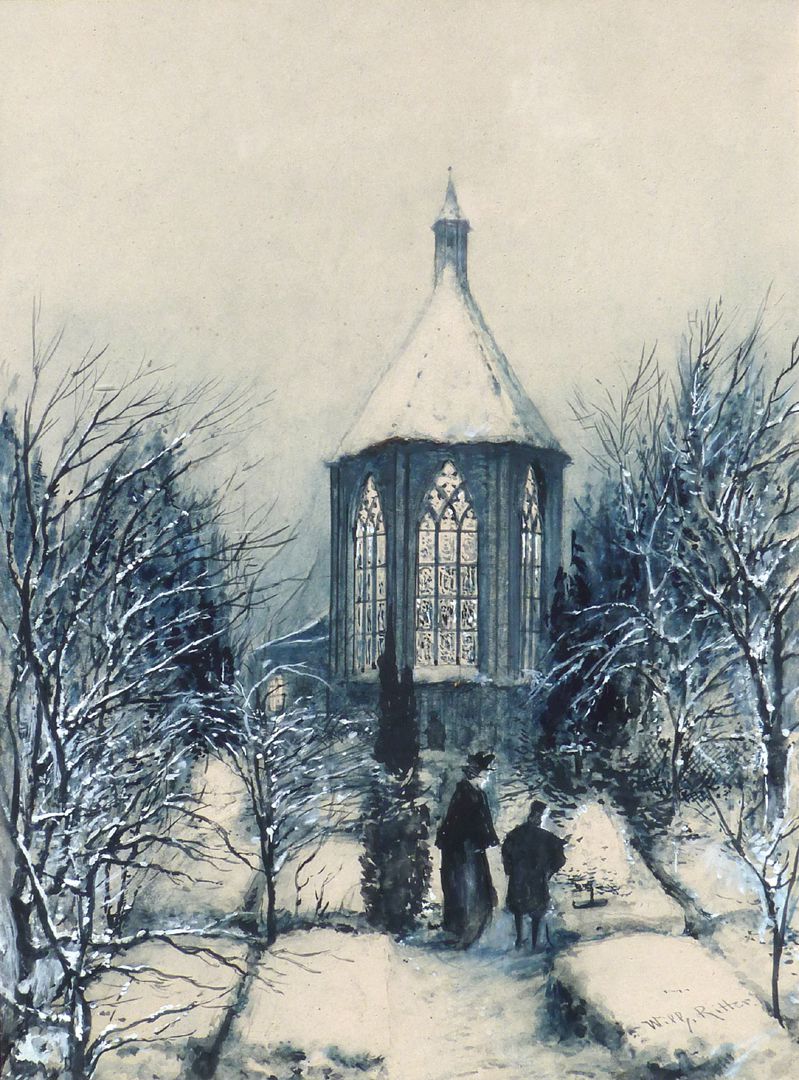St. Johannis-Church (St John´s Church) in winter 