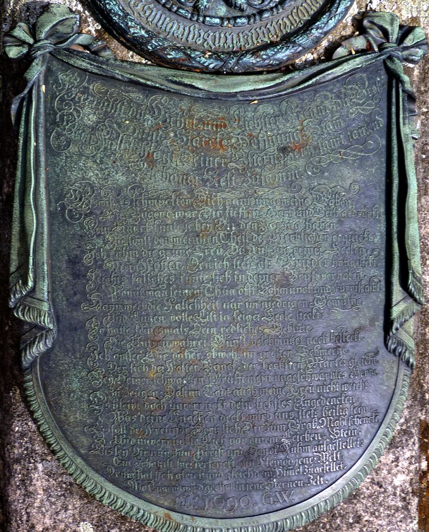 Epitaph of Johann Magnus Fetzer Mourning cloth