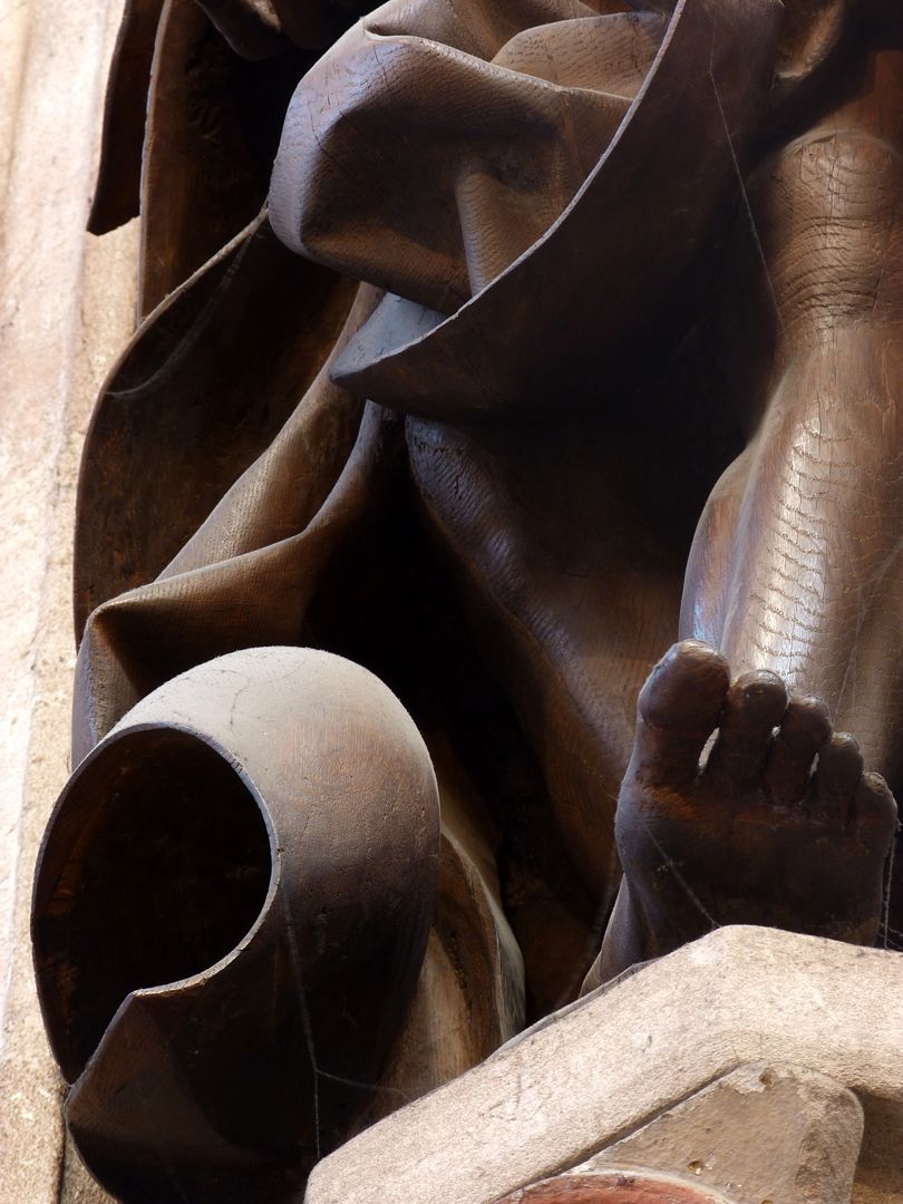 Volckamer Memorial Foundation, Man of Sorrows Man of Sorrows, detail: Whirl of clothes and foot