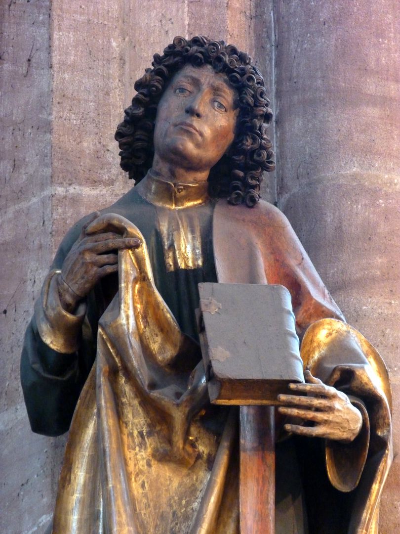 Assistant figures St. John, detail