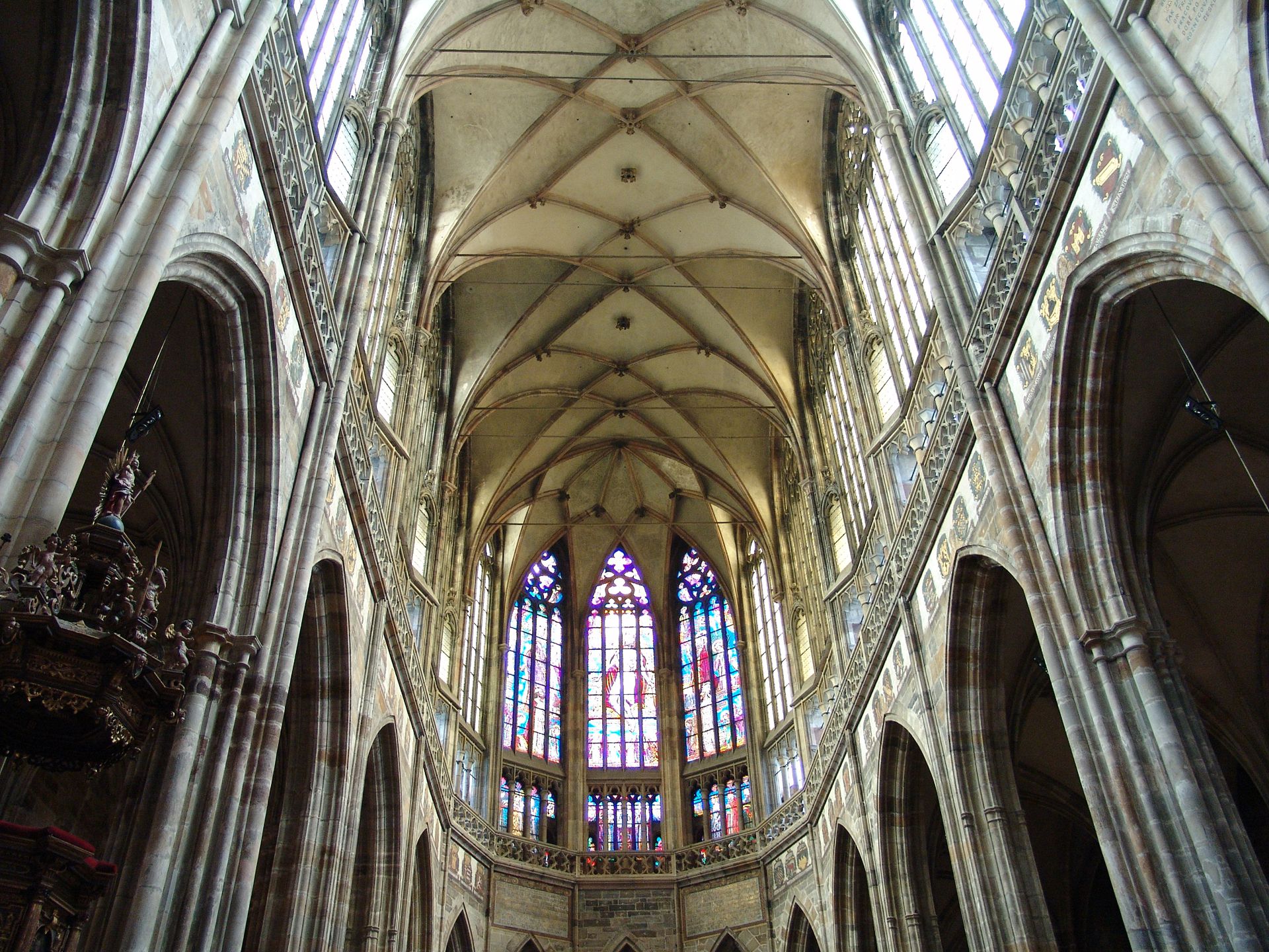 Prague, St. Vitus Cathedral High choir and vault. second half of the 14th century
