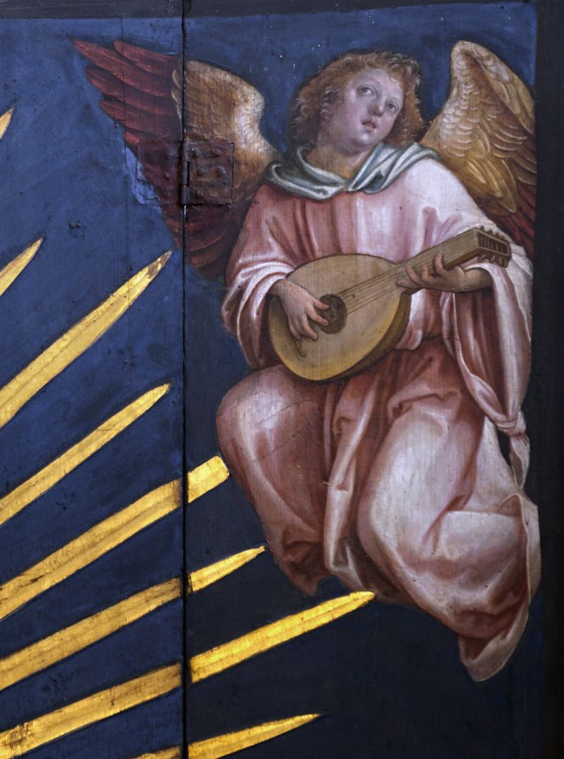 Altar of the Beautiful Mary Angel with the lute (very Italian style)