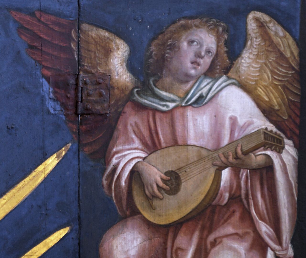 Altar of the Beautiful Mary Angel with the lute (very Italian style), detail