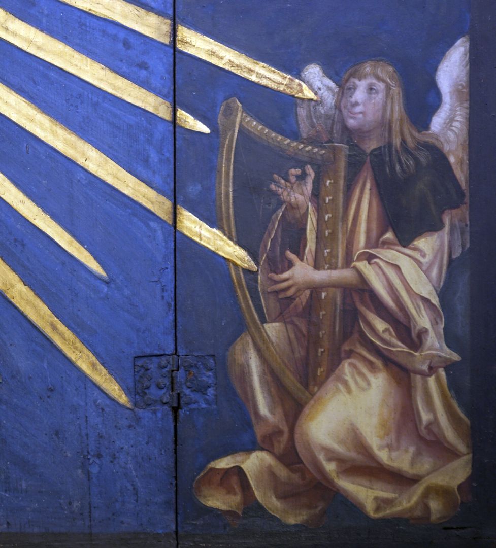 Altar der Schönen Maria Engel mit Harfe