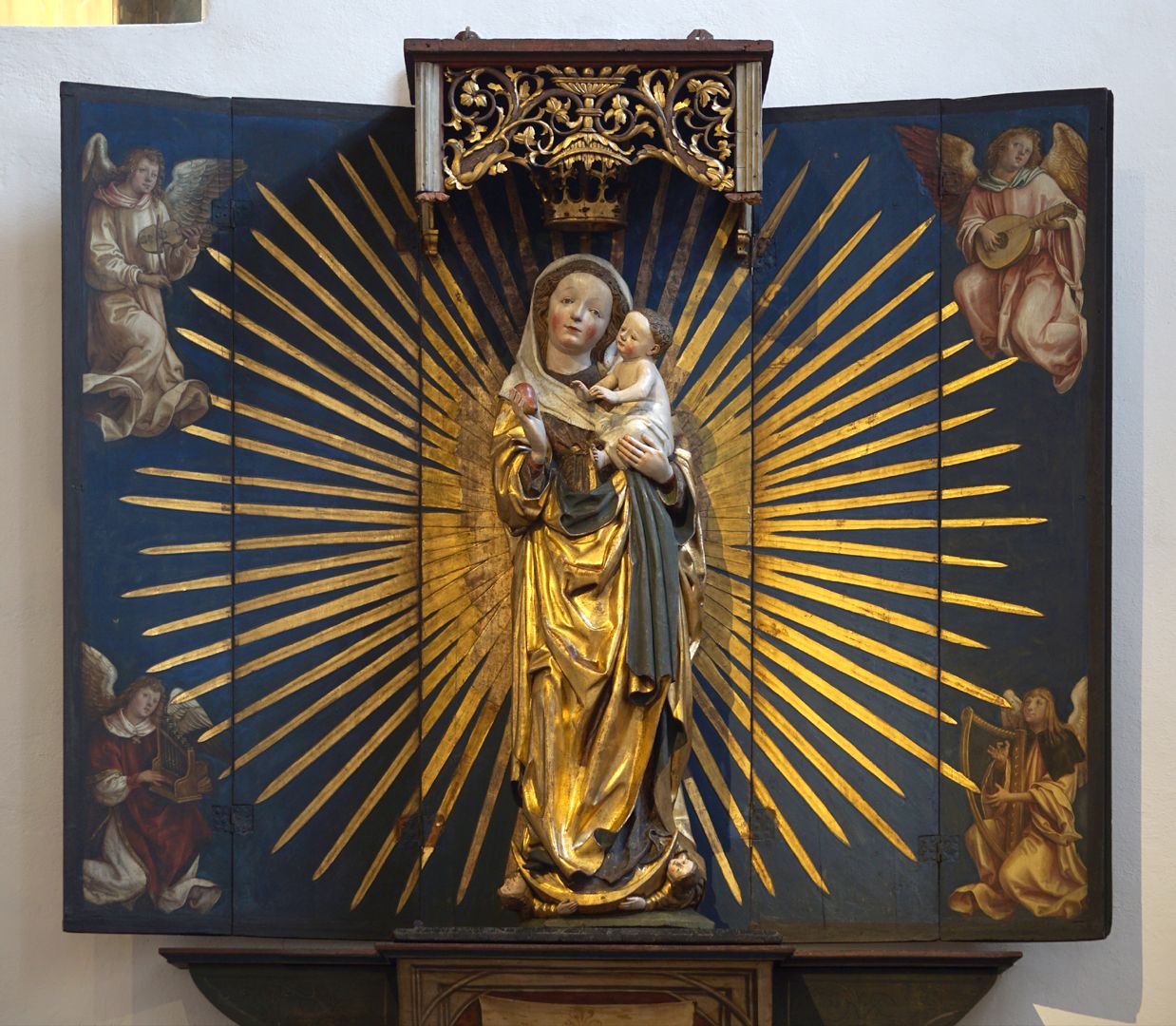 Altar of the Beautiful Mary Altar with open wings