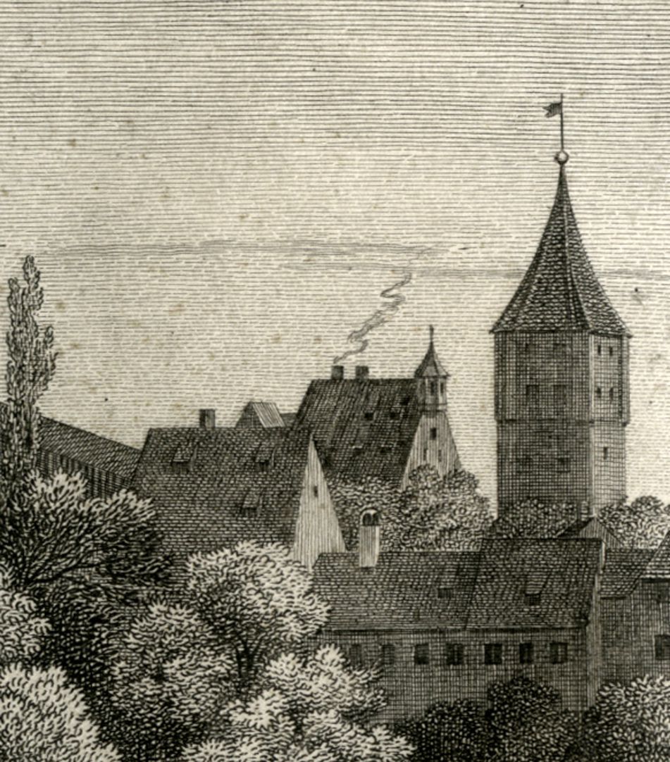 View of the Nuremberg Castle Detail with Pilatus house and Tiergärtnertorturm