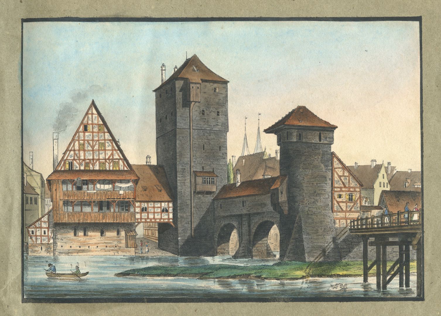 Ansichten von Nürnberg und seinen Umgebungen "Der Henkersteg"
