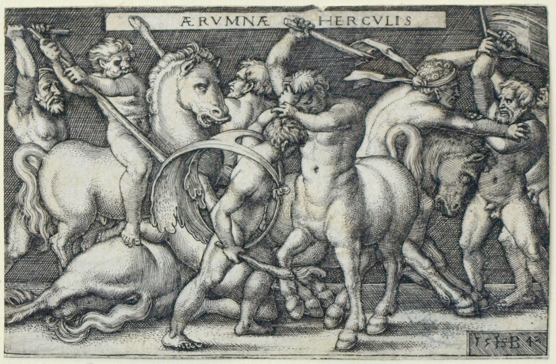 The deeds of Hercules The labors of Hercules, 1542, 50 x 78 mm