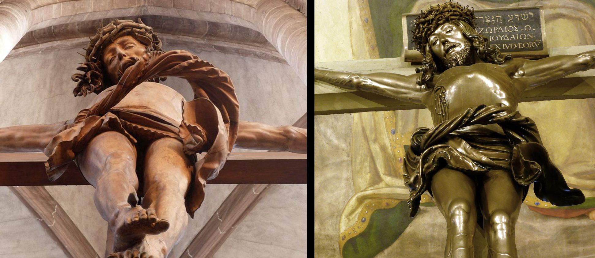 Crucifix Comparison with crucifix (1520) by Veit Stoss in St. Sebaldus Church, view from below