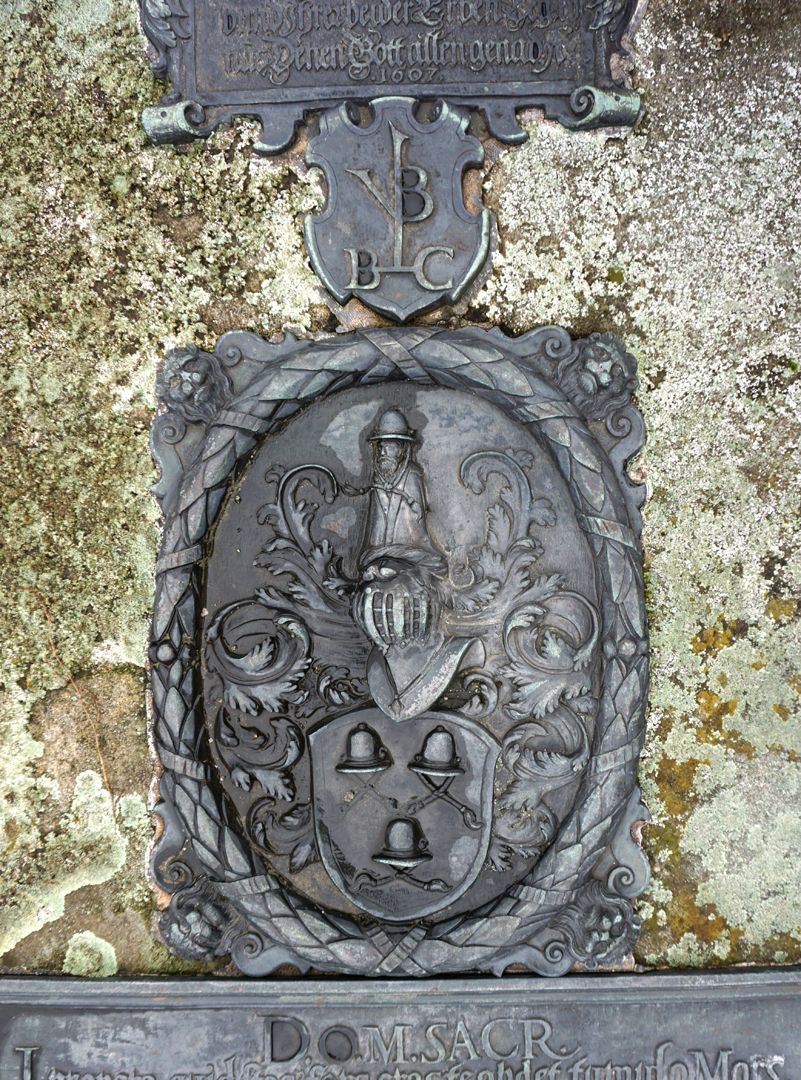 Epitaph des Balthasar Caymox Epitaph Lambertus de Jode, Wappen
