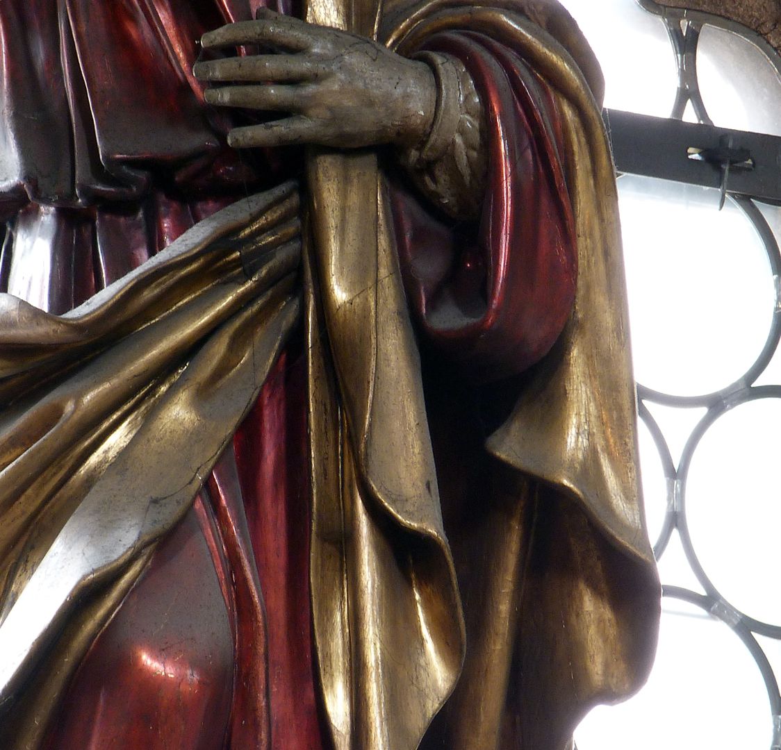Christus Detail mit Gewandfaltung