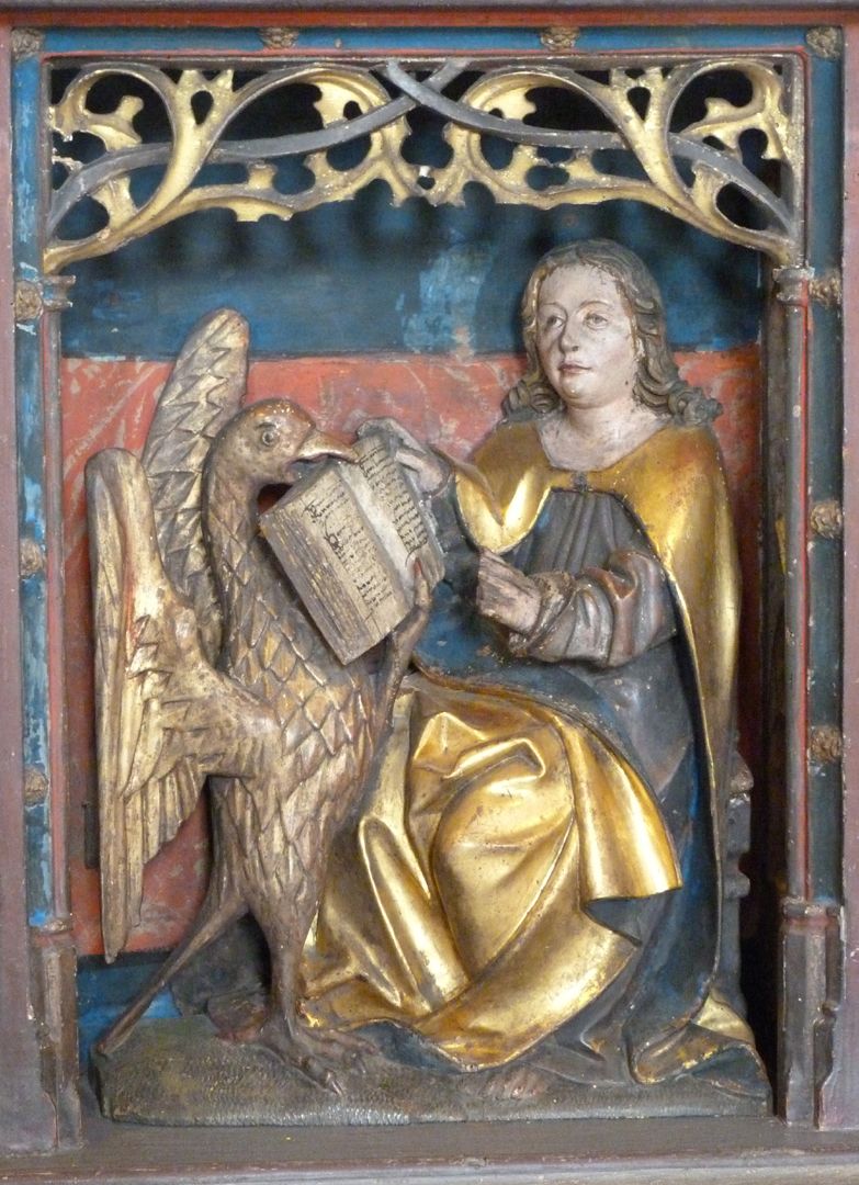 Crispinusaltar Predella / Johannes mit dem Adler