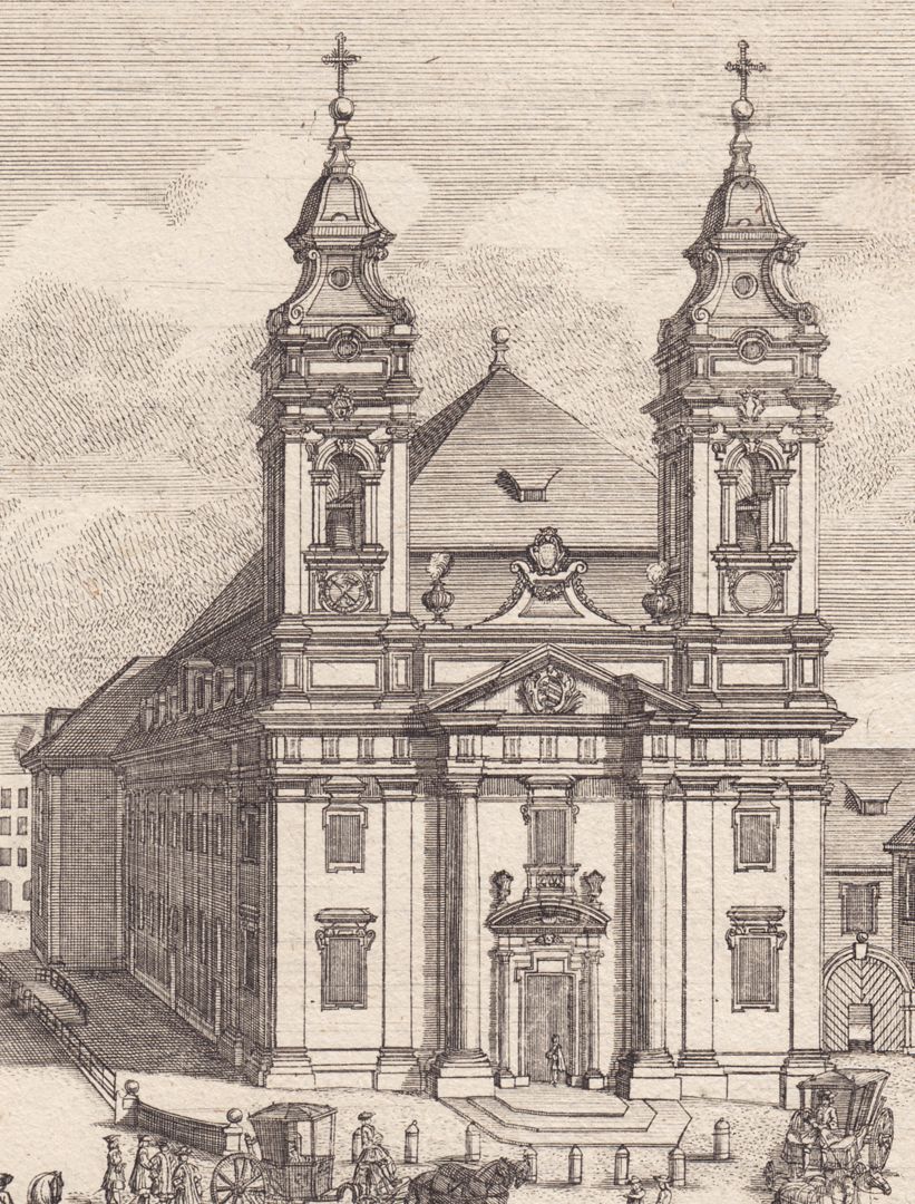 Egidien Kirche und Gymnasium Detailansicht mit St. Egidien