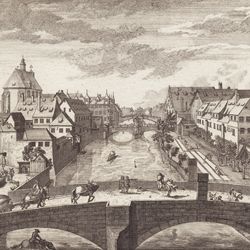 Prospect of three stone bridges