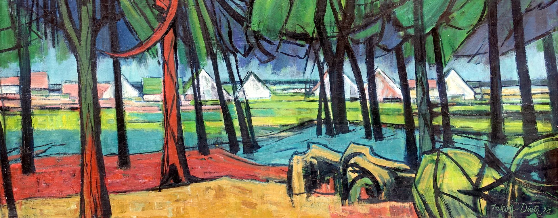 In Knoblauchsland Detail, horizon of the picture