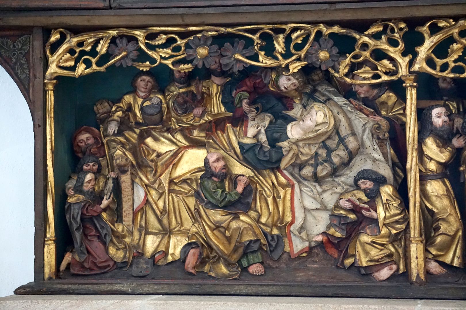 Epiphany altar Predella: Death of Mary