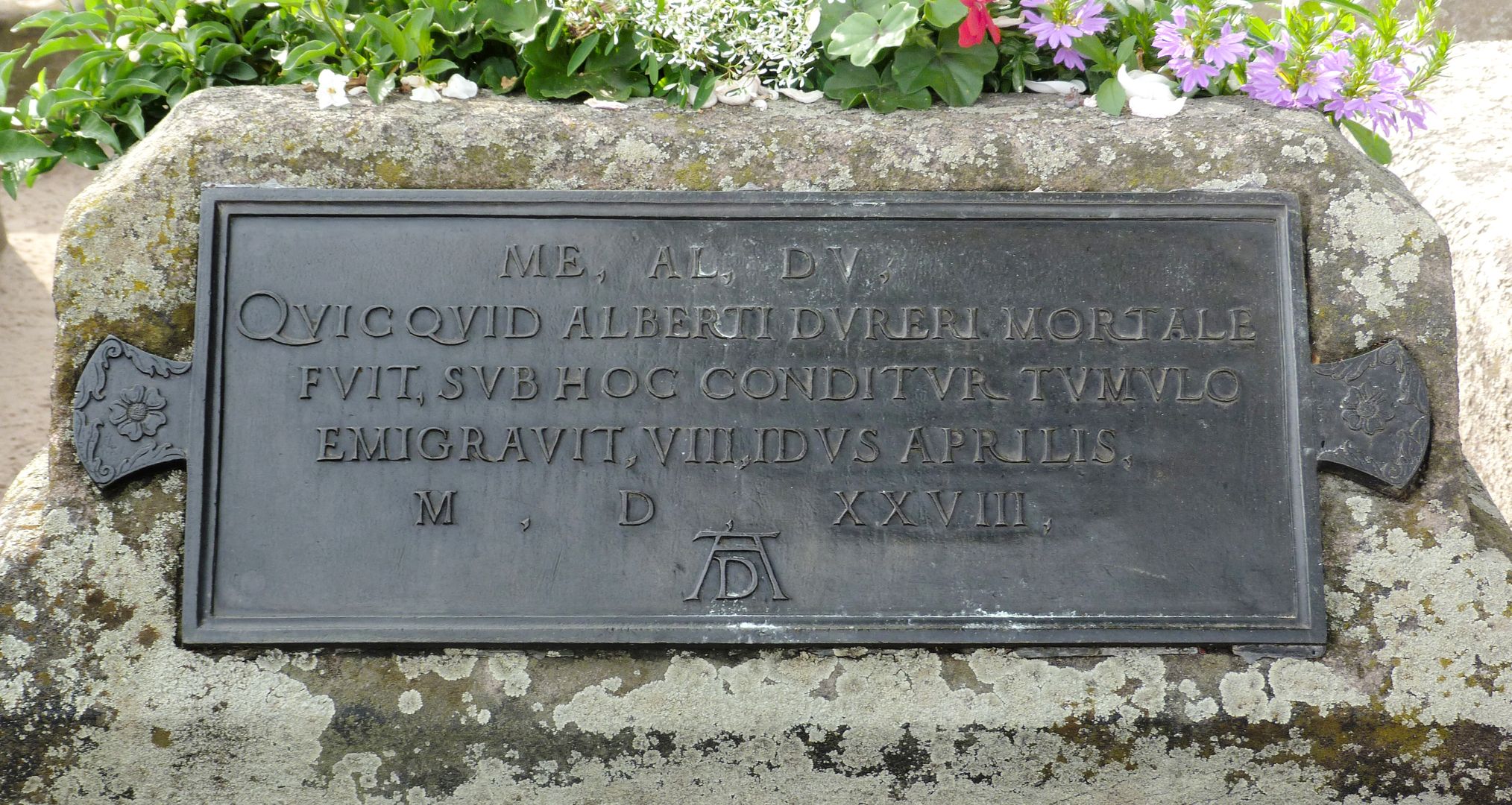 Albrecht Dürer's gravesite Grave inscription of Willibald Pirckheimer (1528)