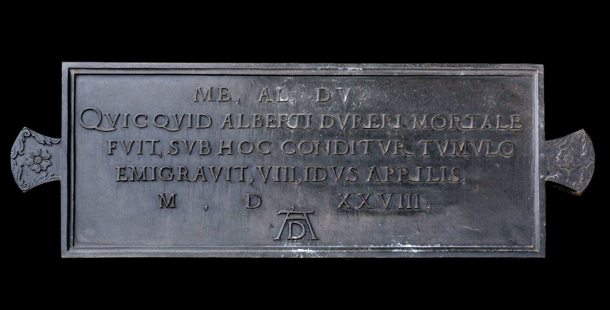 Albrecht Dürer's gravesite Grave inscription of Willibald Pirckheimer (1528)