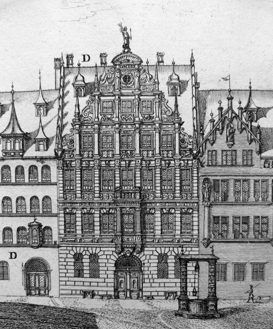 “Urbis Norimbergensis Insigniorum Templorum…” Egidien-Church and square Peller House