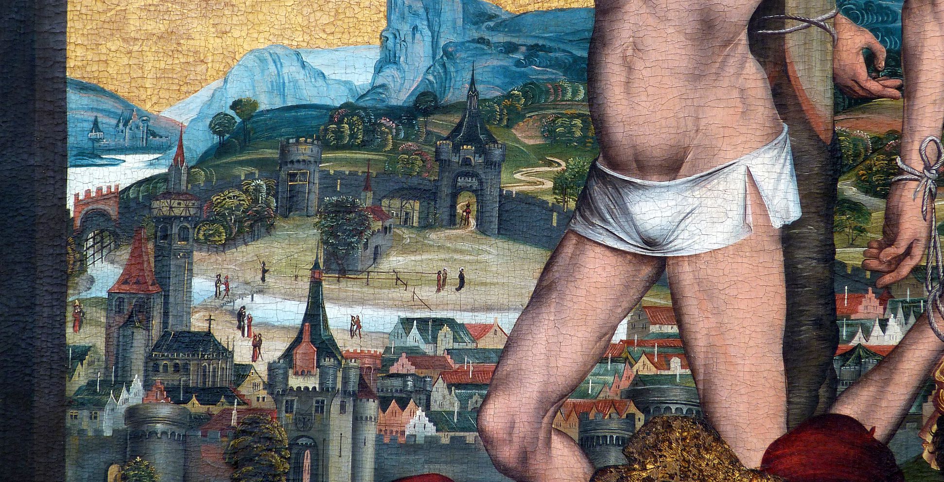 Epitaph for Georg Keyper Detail Gismas with Imperial City and countryside