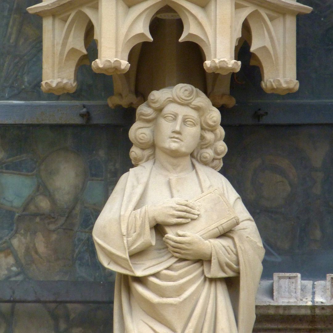 Man of Sorrows with triad (group of three) (Rothenburg on the Tauber) John Evangelist