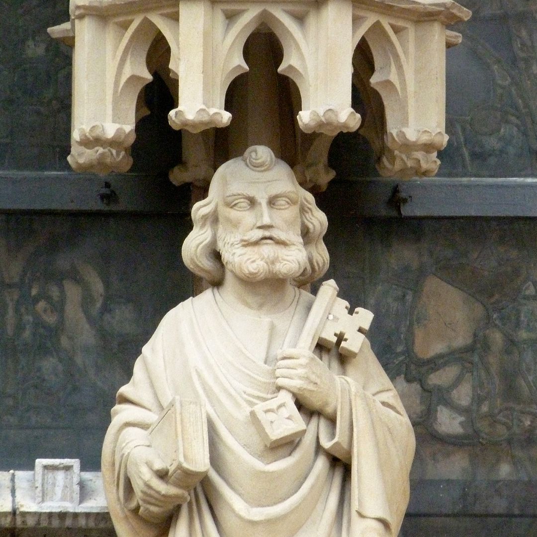 Man of Sorrows with triad (group of three) (Rothenburg on the Tauber) Peter