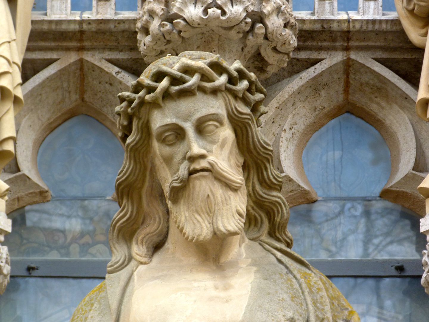 Man of Sorrows with triad (group of three) (Rothenburg on the Tauber) Christ