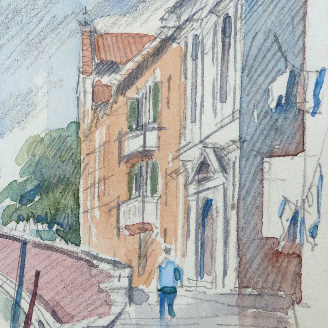 Fondamenta Madonna dell'Orto (Venice) Right half of the picture, detail