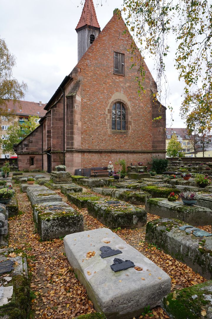 Epitaph des Jorg Peck Lage im Gräberfeld