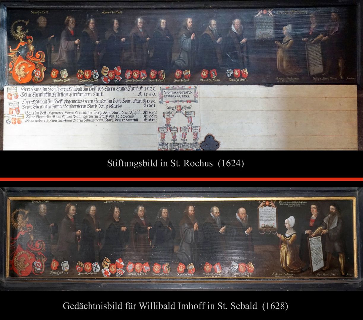 MemoriaL tablet for Willibald Imhoff comparison picture