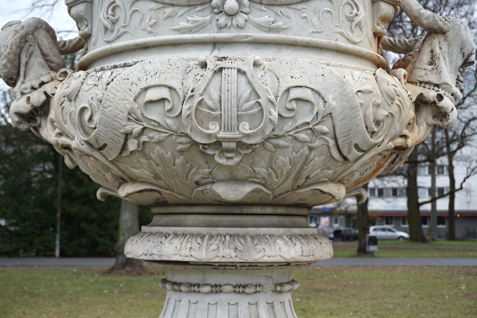 Marble Vase in Memory of the First German Singers' Festival 1861 View from north-west, detail