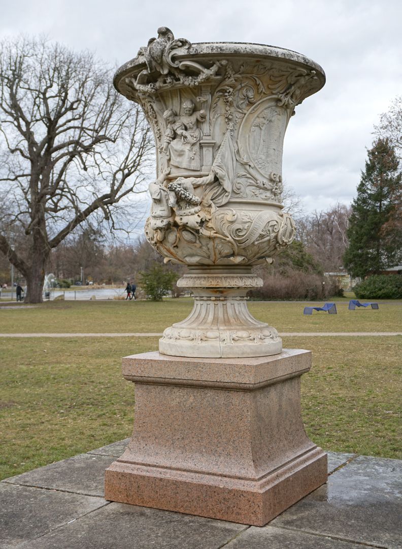 Marble Vase in Memory of the First German Singers' Festival 1861 View from the south