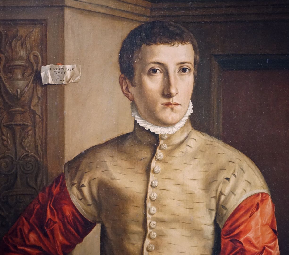 Portrait of a young man Upper half of the picture