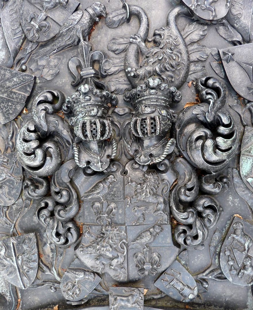 Epitaph of Andreas Georg Paumgartner Coat of arms of the Paumgartners with crest