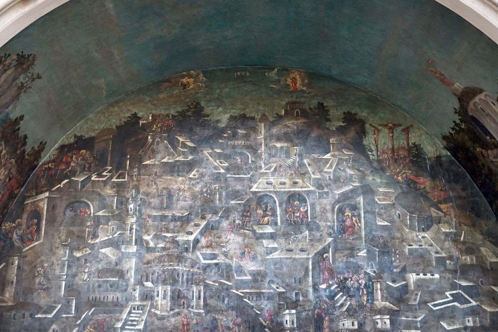 Entombment Darstellung von Jerusalem (siehe auch im Virtuellen Museum: Wandmalerei der Grablegung )