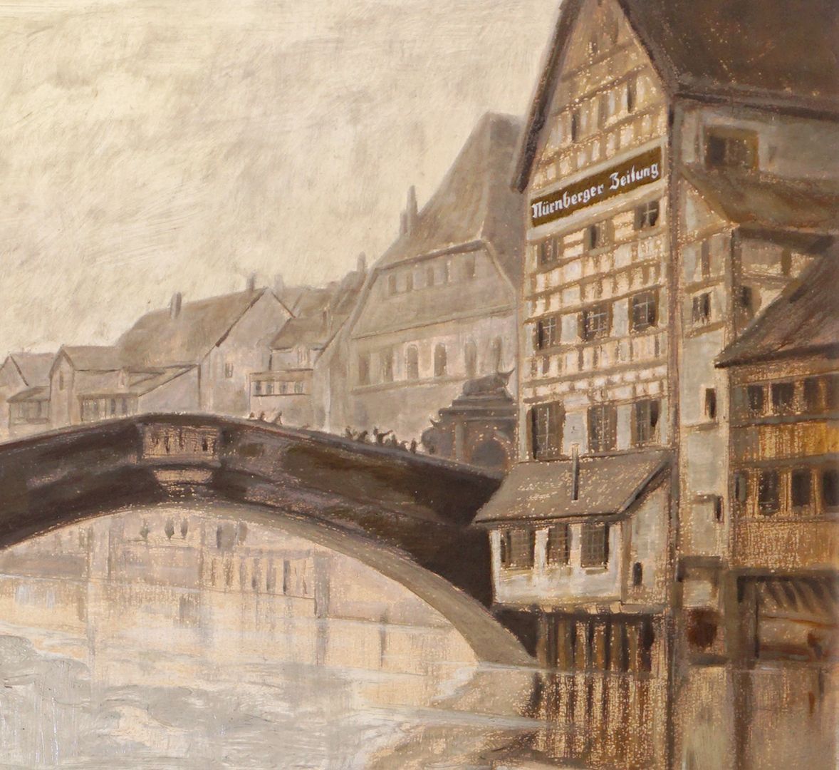 Fleischbrücke in Nuremberg Detail view