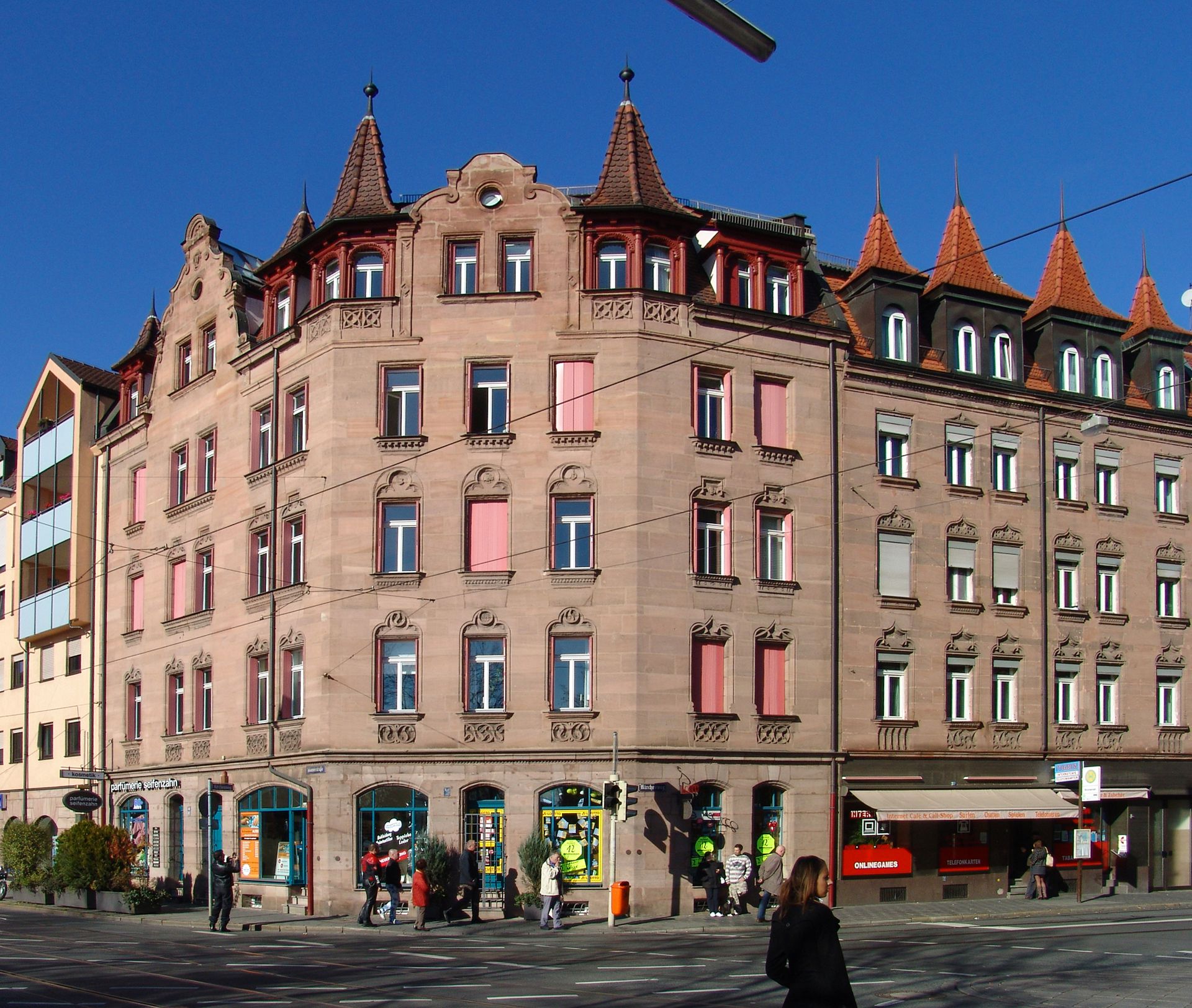 Residential and Office Building, Johannisstraße 68 General view Johannisstraße/Kirchenweg
