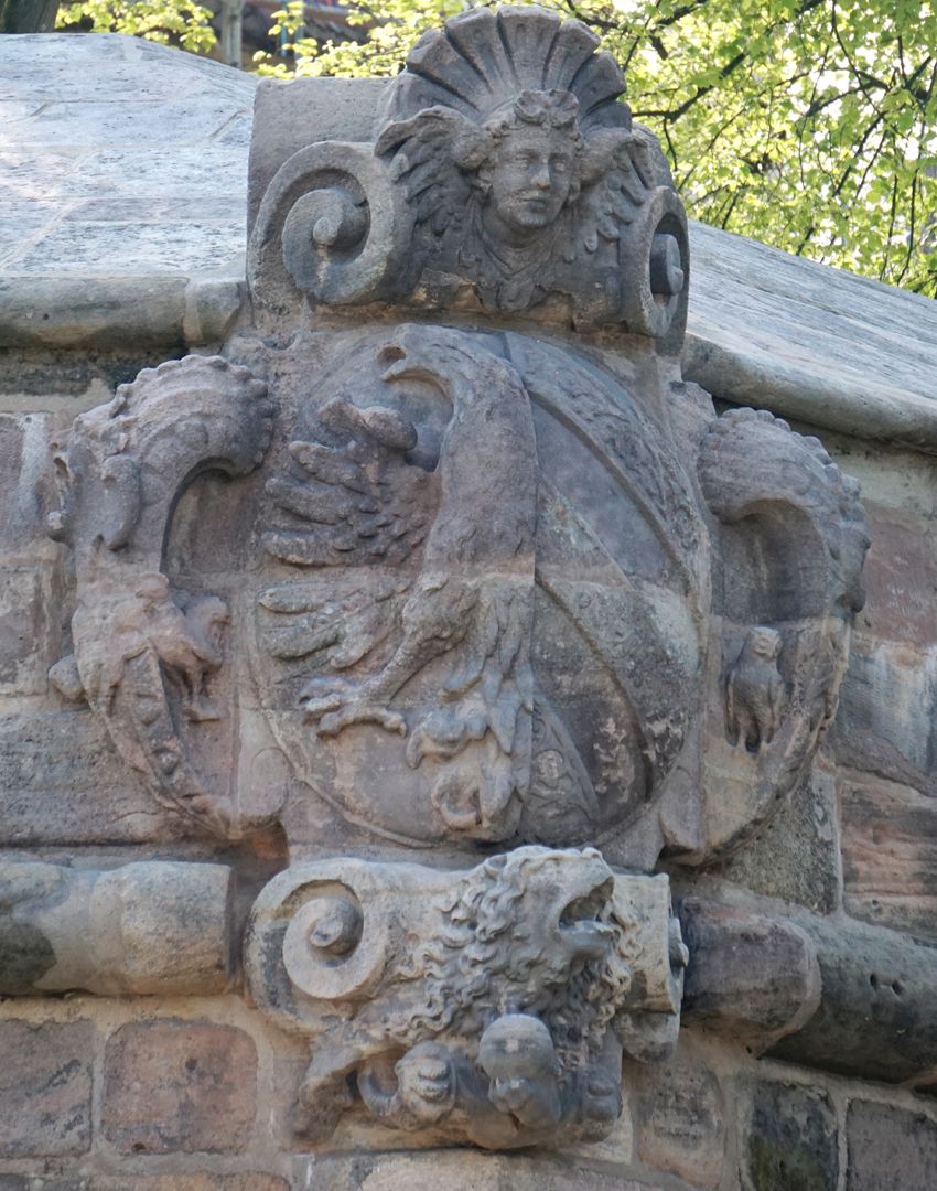 Vestnertorbastei: Wappen der Westseite 