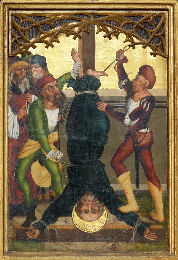 Panels of the Harsdörffer altar Crucifixion of Peter