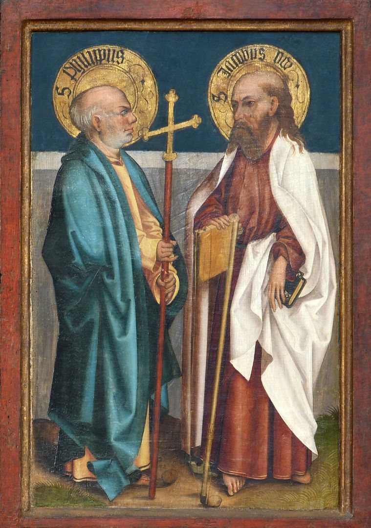 Panels of the Harsdörffer altar Philippus and Jacobus minor