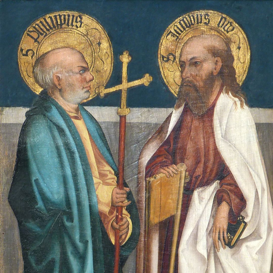 Panels of the Harsdörffer altar Philippus and Jacobus minor, detail