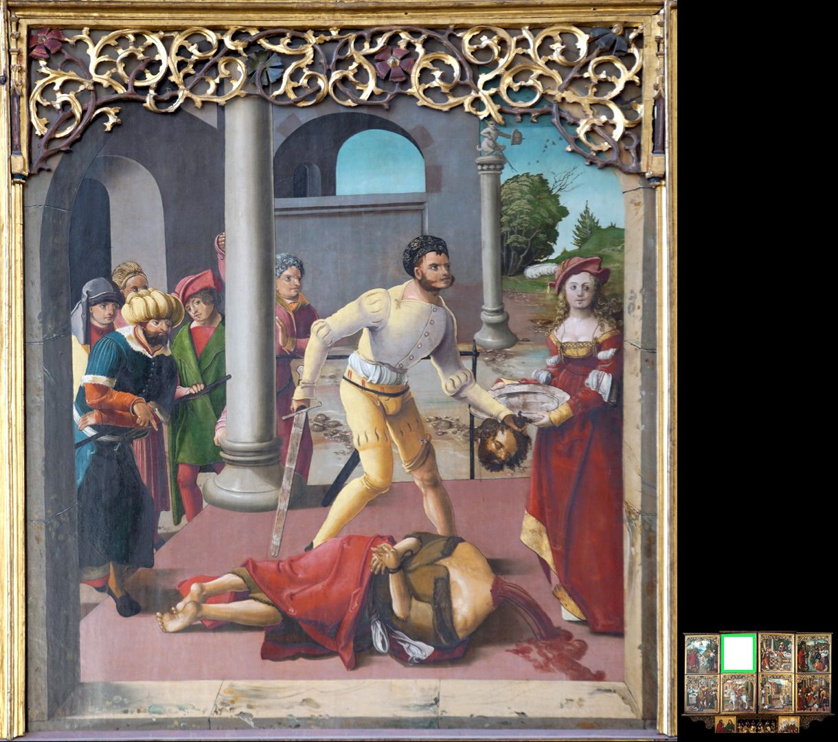 High altar / Schwabach / first conversion Beheading of John
