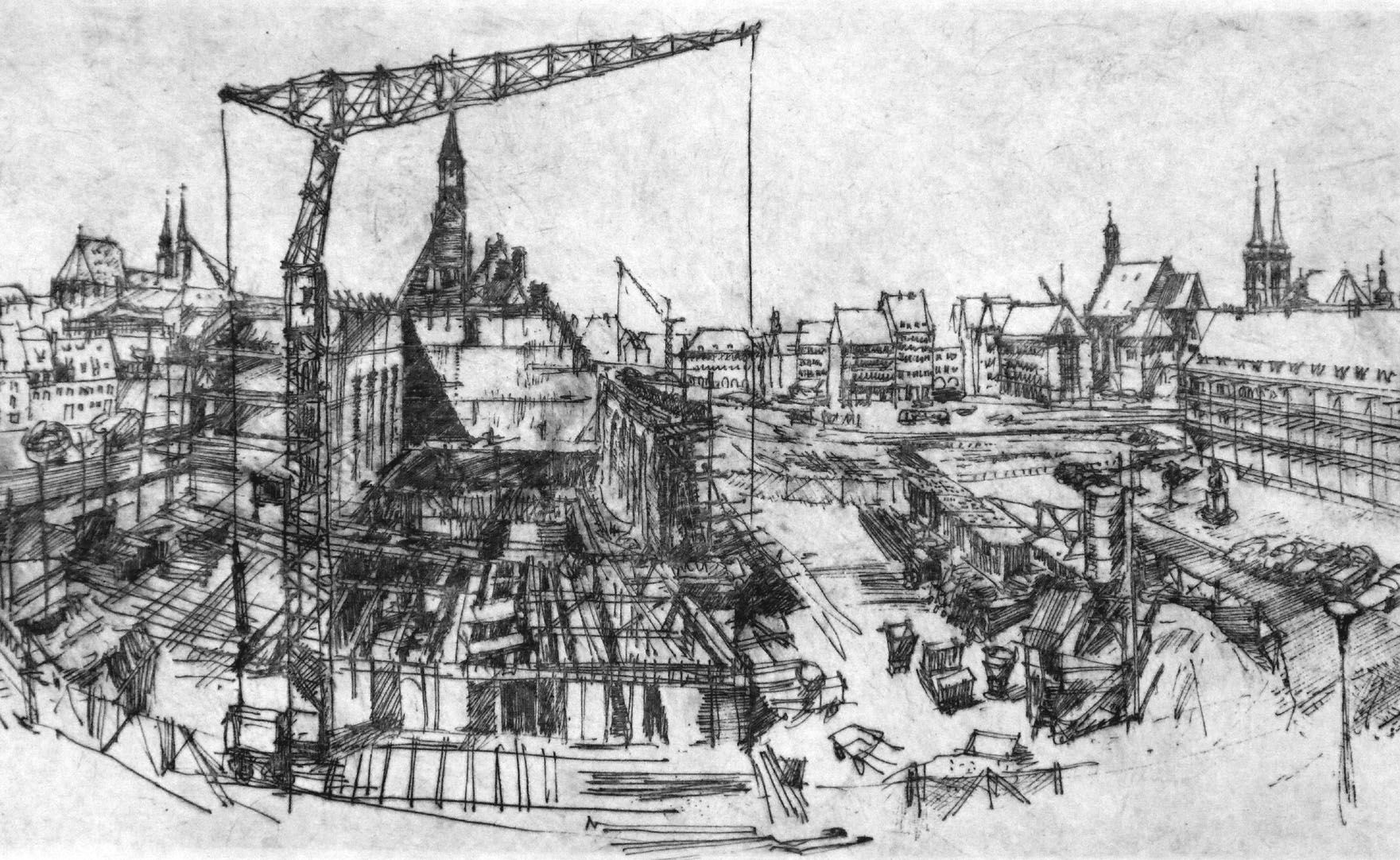 New building at the Hospice of the Holy Spirit Center of the picture