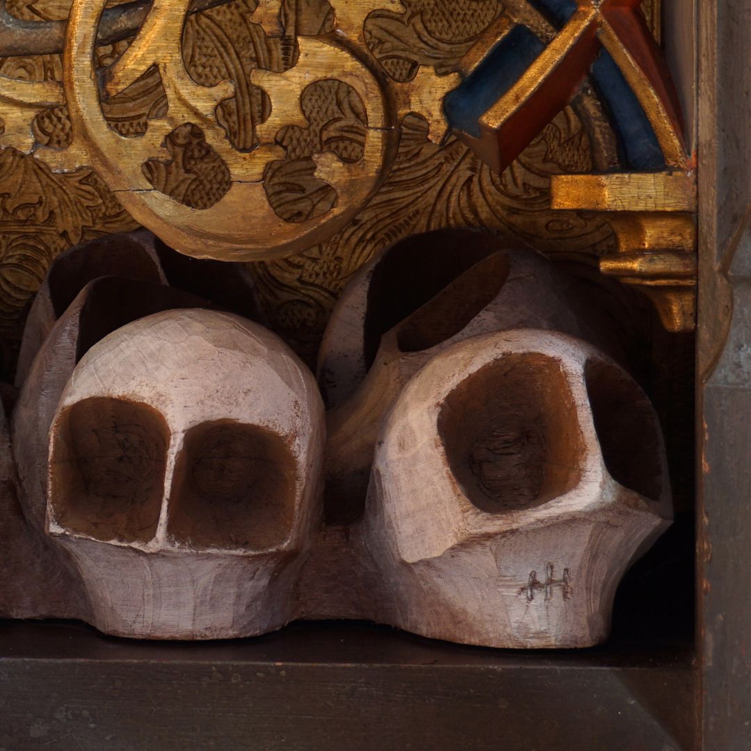 “…risen from the dead” right side with artists, couple