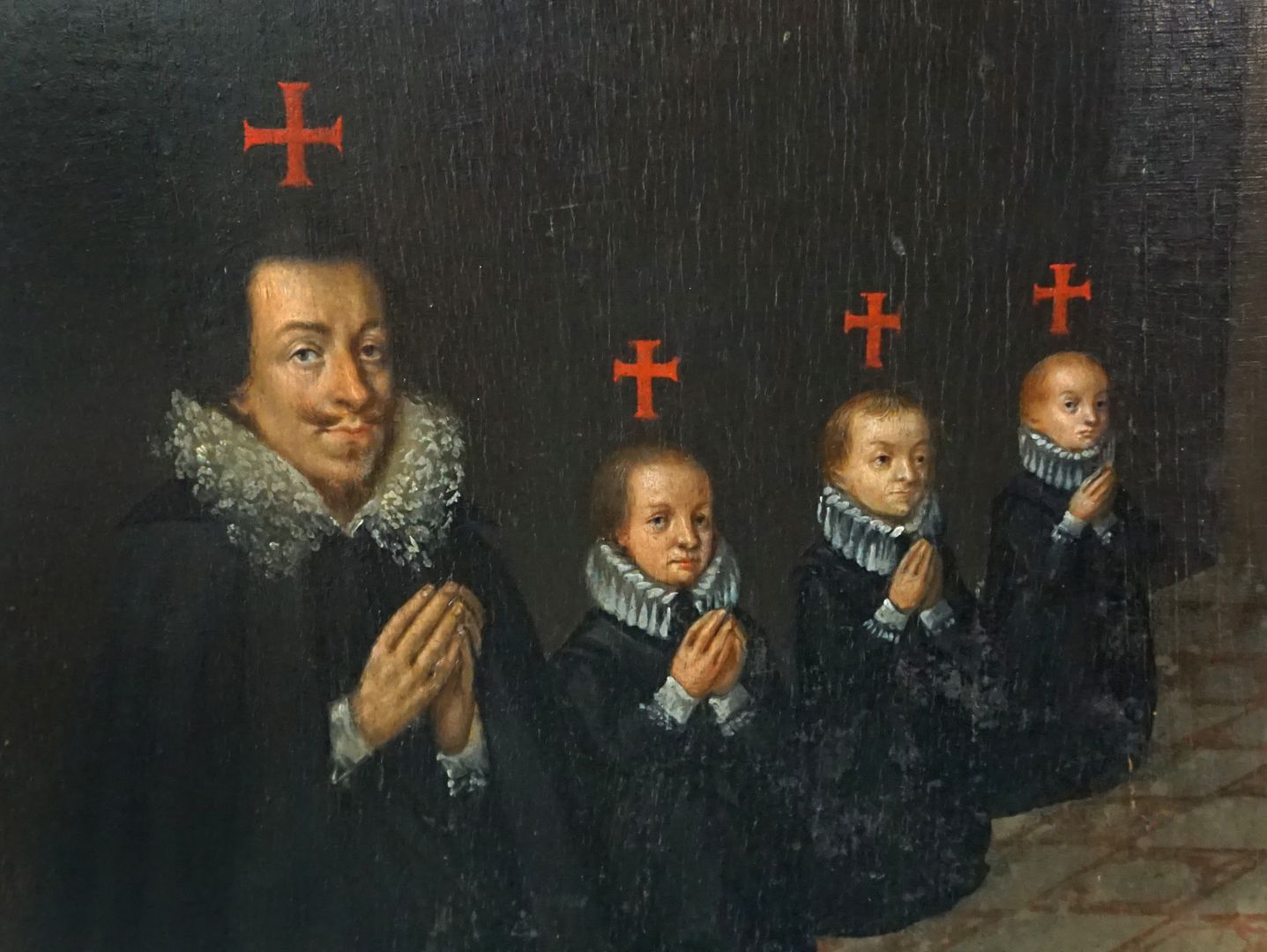 Painting epitaph for Sigmund Herel Sigmund Herel and his sons